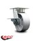 Service Caster 5 Inch Kingpinless Semi Steel Wheel Swivel Caster with Brake SCC-KP30S520-SSR-SLB - alternate 5